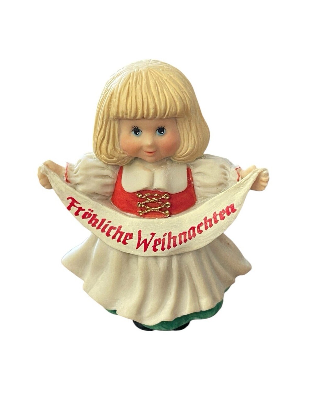 Blonde Girl German Wish Sharing The Joy Hallmark Collections Figurine